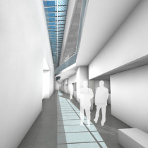 Clinic Corridor Looking South